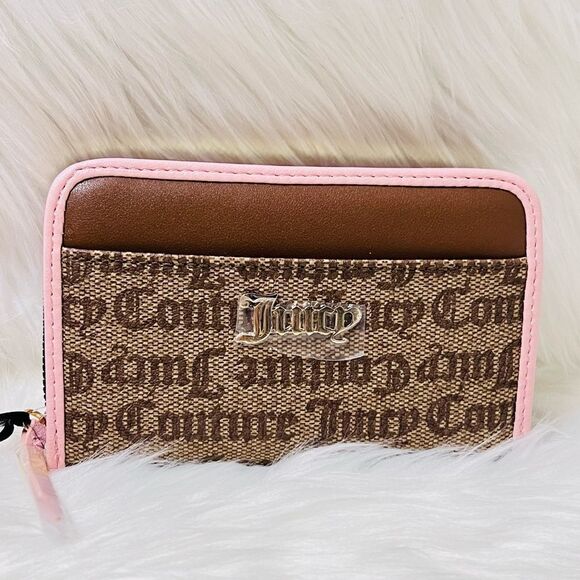 Juicy Couture Beigh with Pink Spring Fling Multicompartment Bifold - Picture 1 of 5